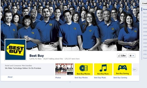 Best Buy Facebook Page