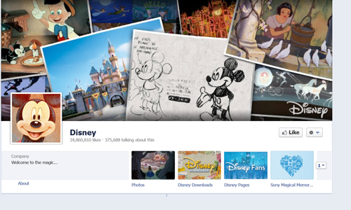 Disney Facebook Page
