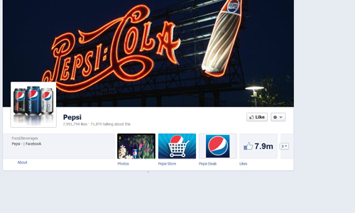 Pepsi Facebook Page