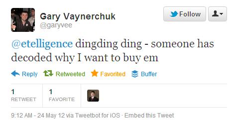 Gary Vaynerchuk in response to his Goal