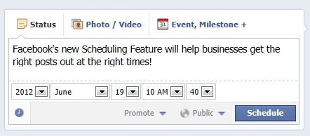 Facebook Scheduled Post