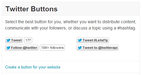 Add Twitter Buttons
