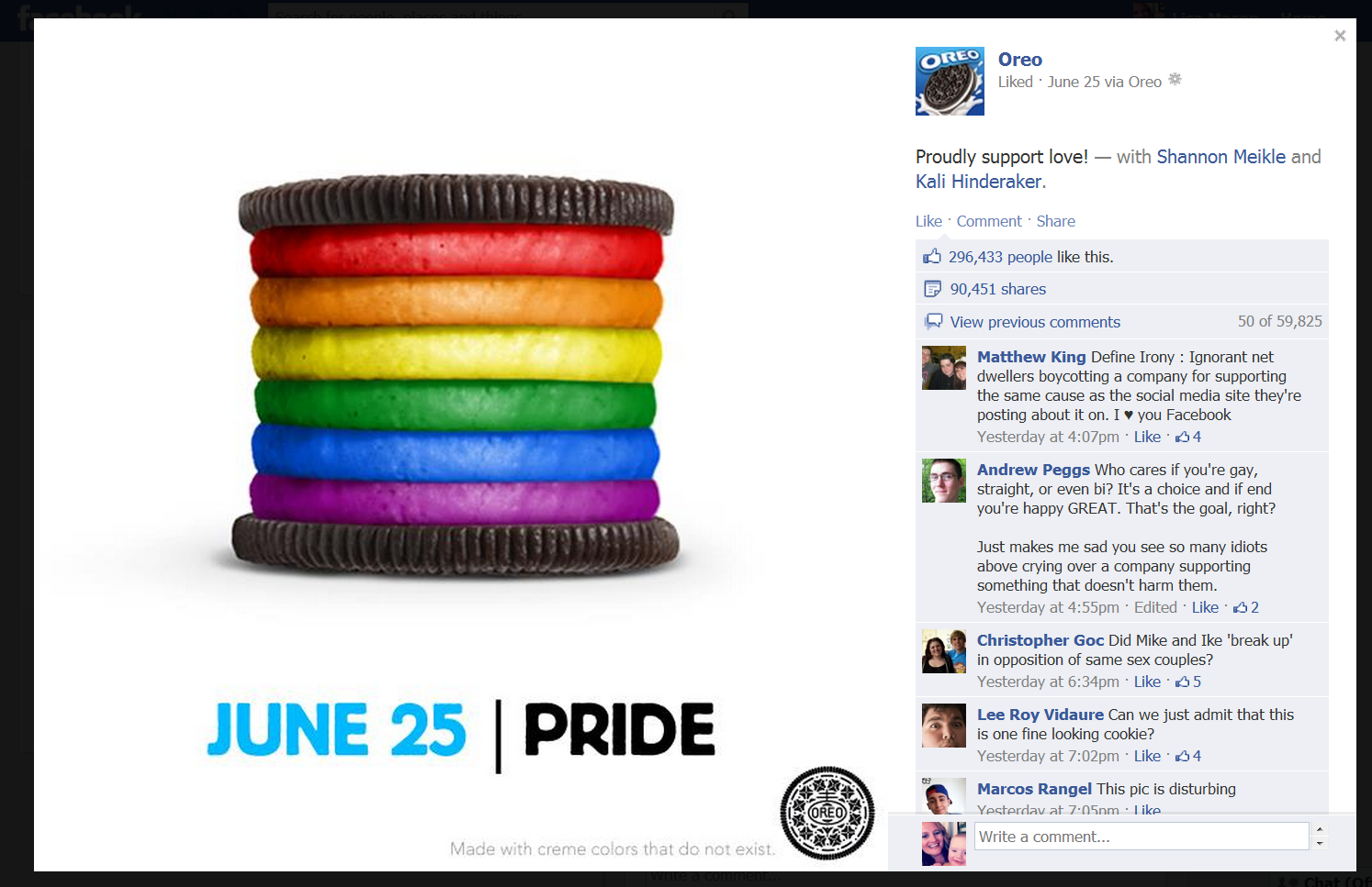 Oreo Pride Cookie