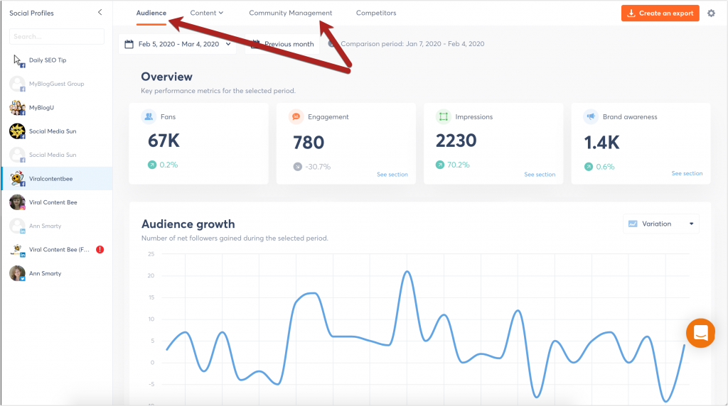 agorapulse analytics