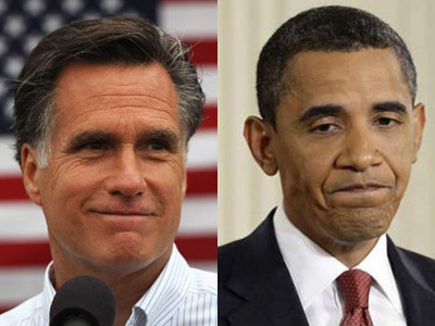 Mitt Romney and Barack Obama