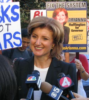 Arianna Huffington Campaign for Governor in 2003