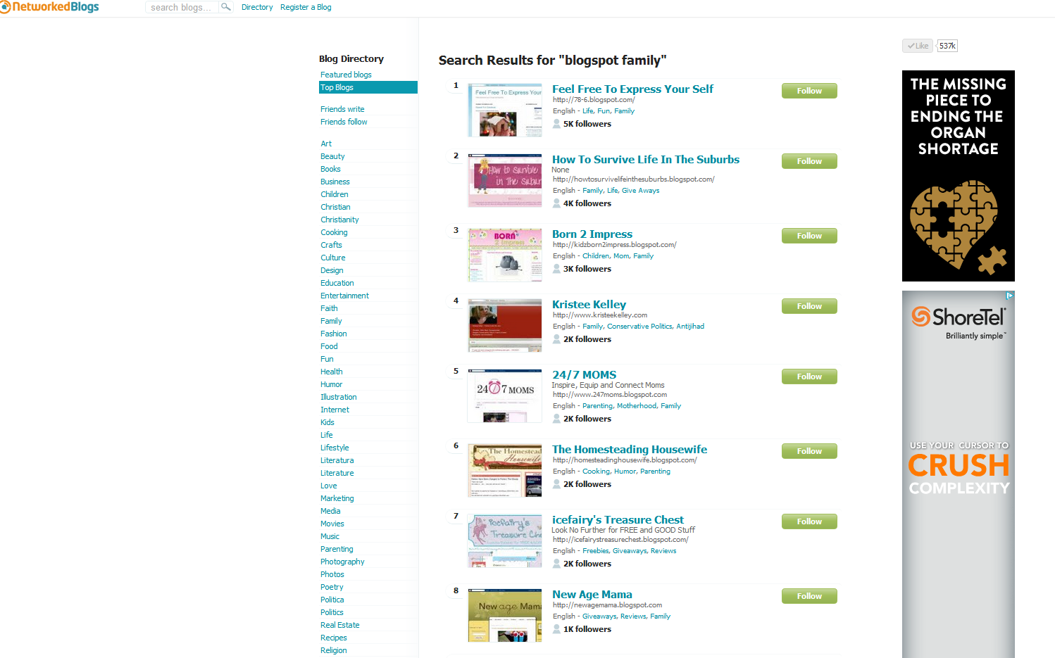 networked blogs search family networked blogs search family