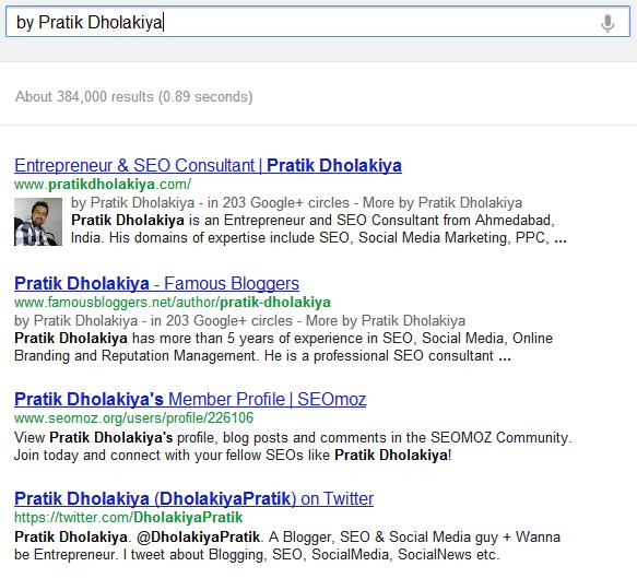 Pratik Dholakiya in search