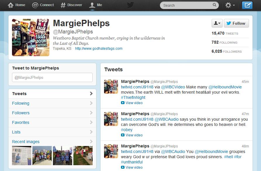 Religious Fanatic Margie Phelps