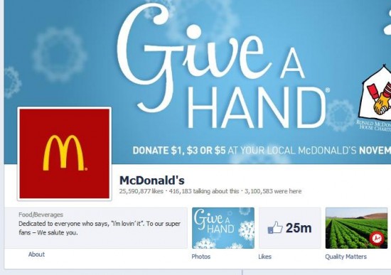 McDonalds Facebook Page