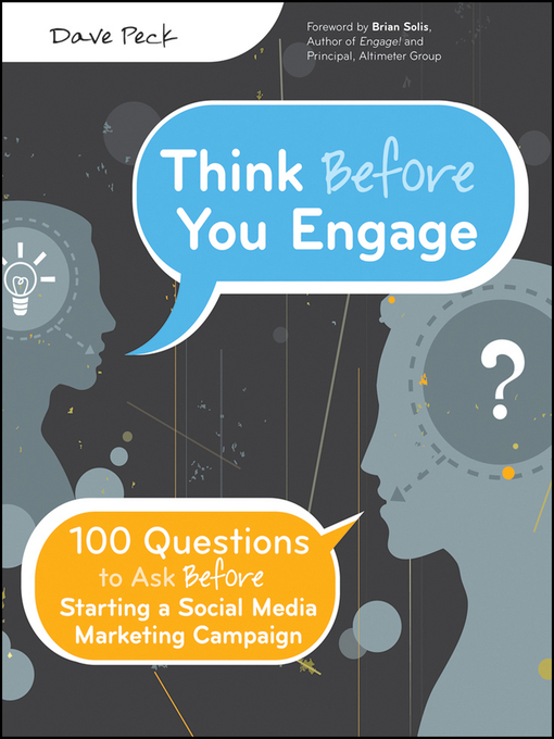 Think Before You Engage by David Peck