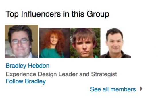 Best feature of Linkedin groups: Identify active influencers