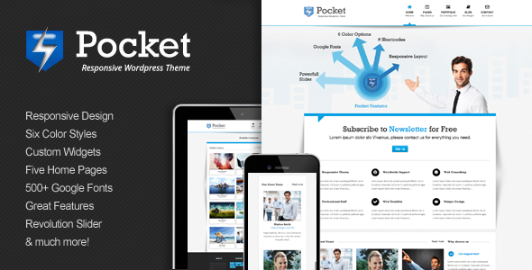 Pocket wordpress theme