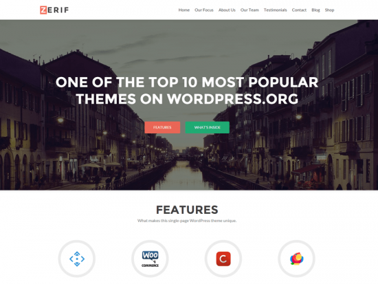 Zerif Lite wordpress theme