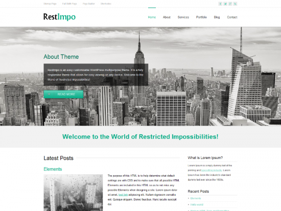RestImpo wordpress theme
