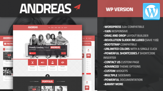 Andreas wordpress theme