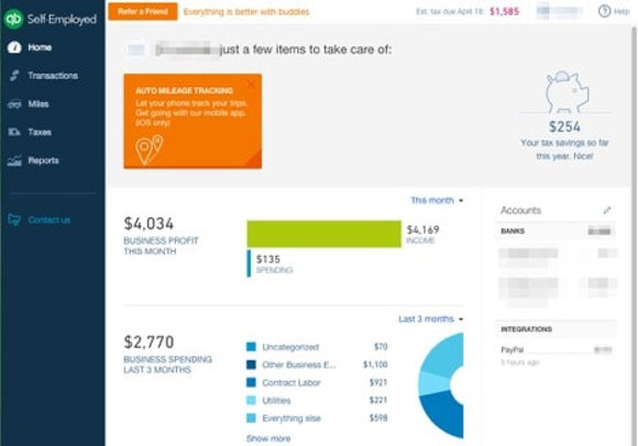 Quickbooks Screen Capture from Cracking the Success Code: 6 Tools Your Business Needs