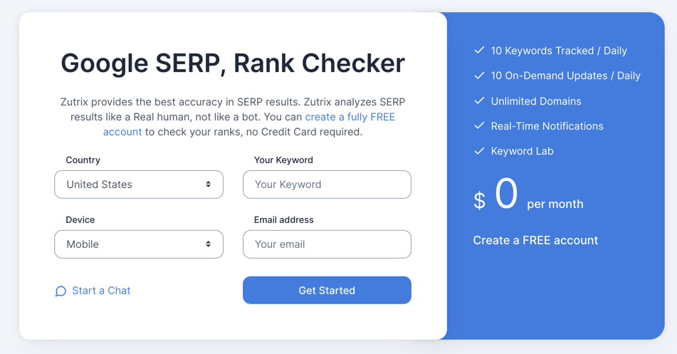 Google serp hot sale rank checker