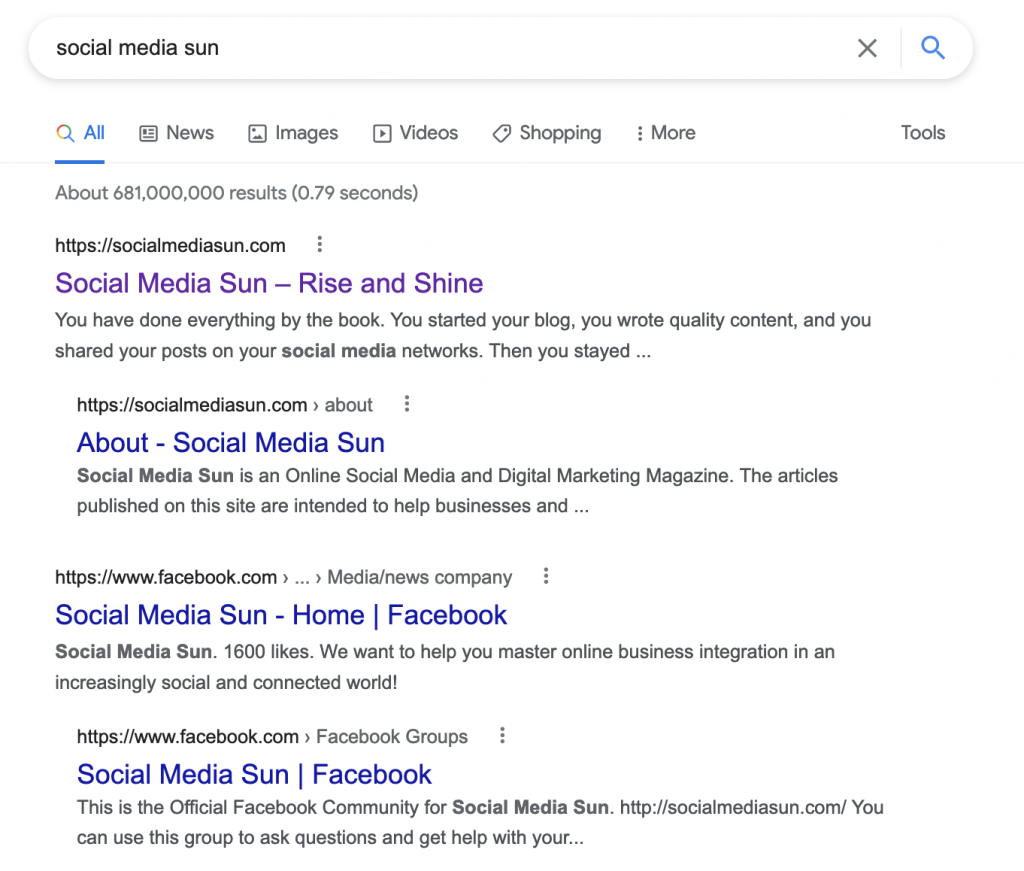 social media sun